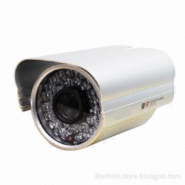 CCTV Waterproof Camera, 1/3-inch Sony CCD, 80m IR Distance/30-piece 5mm IR LEDs/700TVL Resolution
